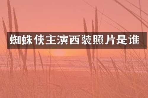 蜘蛛侠主演西装照片是谁