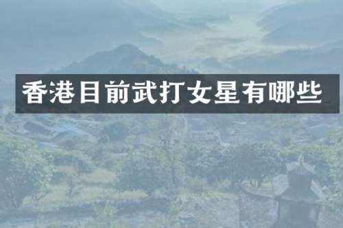 香港目前武打女星有哪些