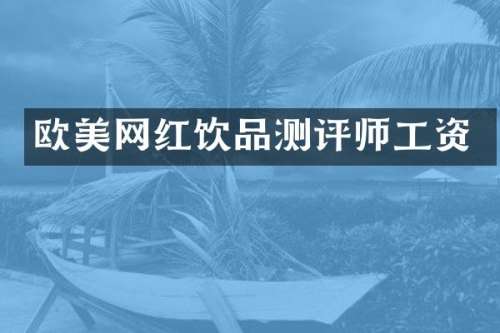 欧美网红饮品测评师工资