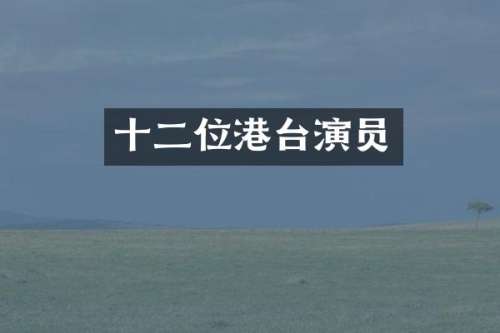 十二位港台演员