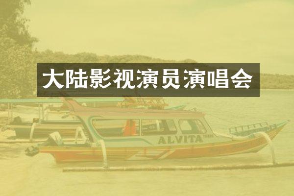 大陆影视演员演唱会