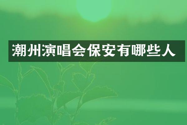 潮州演唱会保安有哪些人