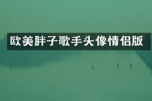 欧美胖子歌手头像情侣版