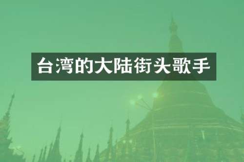 台湾的大陆街头歌手