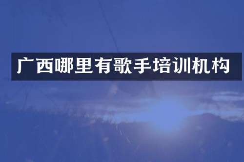广西哪里有歌手培训机构
