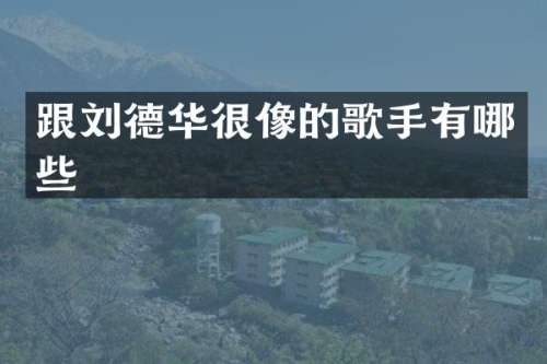 跟刘德华很像的歌手有哪些