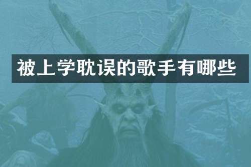 被上学耽误的歌手有哪些