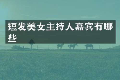 短发主持人嘉宾有哪些