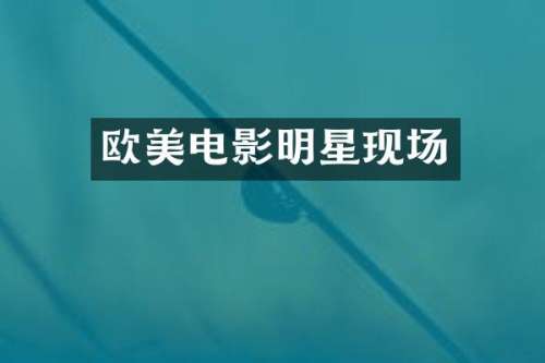 欧美电影明星现场