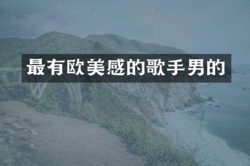 最有欧美感的歌手男的