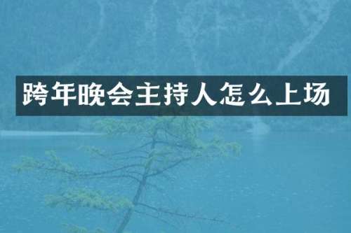 跨年晚会主持人怎么上场