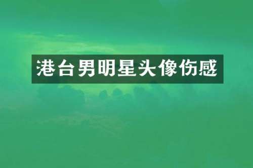 港台男明星头像伤感