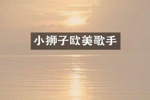 小狮子欧美歌手
