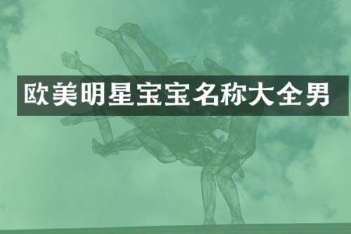 欧美明星宝宝名称大全男