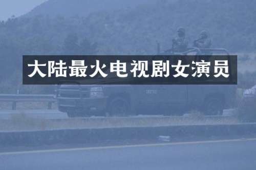 大陆最火电视剧女演员