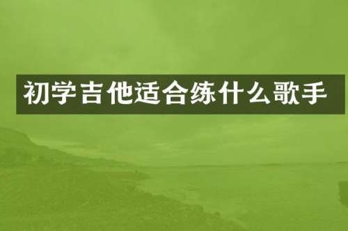 初学吉他适合练什么歌手