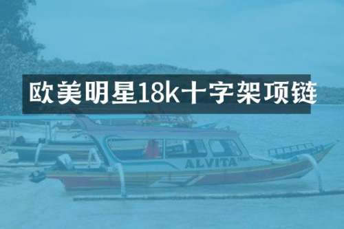 欧美明星18k十字架项链