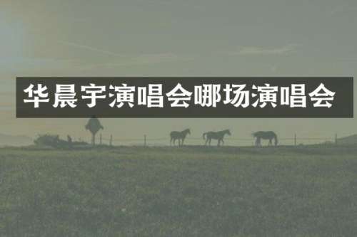 华晨宇演唱会哪场演唱会
