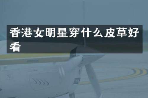 香港女明星穿什么皮草好看