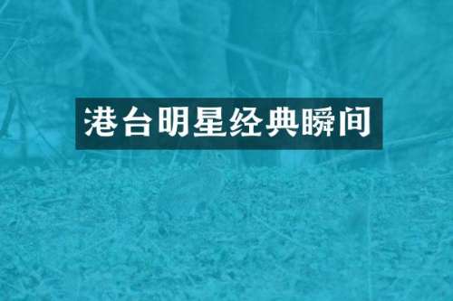 港台明星经典瞬间