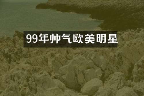 99年帅气欧美明星