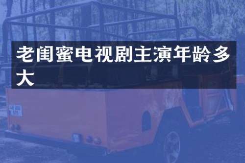 老闺蜜电视剧主演年龄多大
