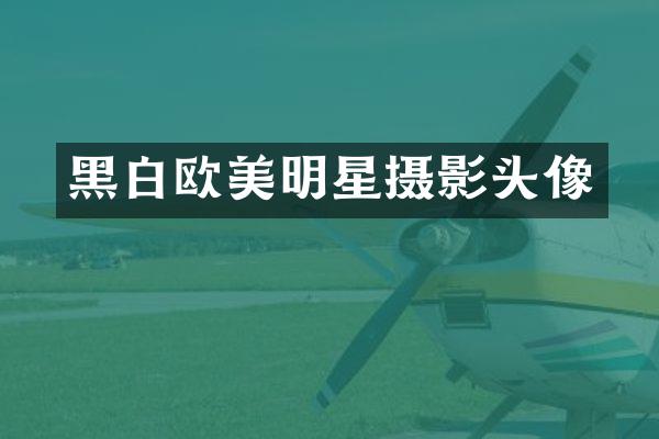 黑白欧美明星摄影头像