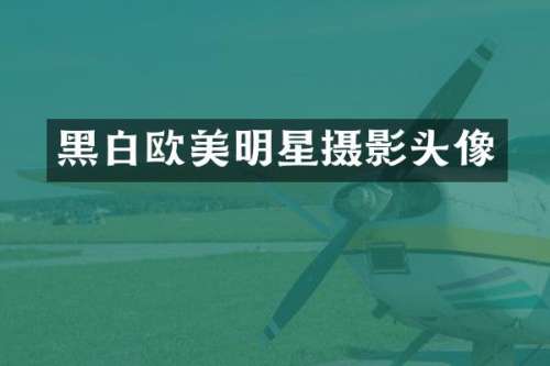 黑白欧美明星摄影头像