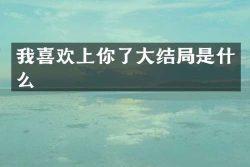 我喜欢上你了大结局是什么