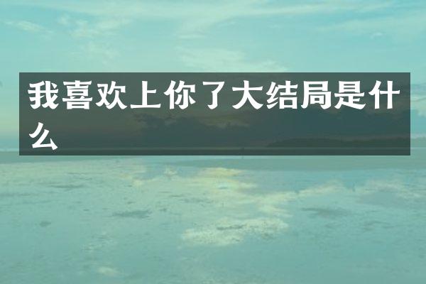 我喜欢上你了大结局是什么