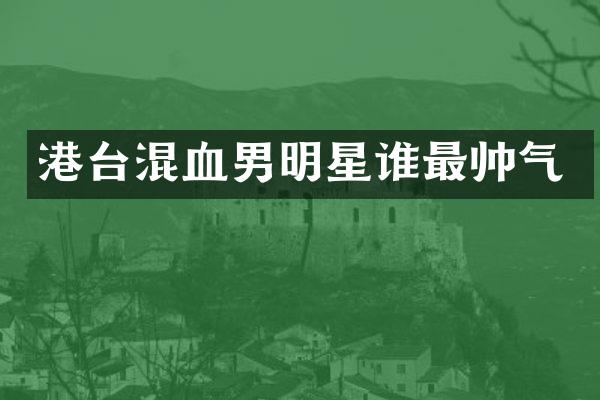 港台混血男明星谁最帅气