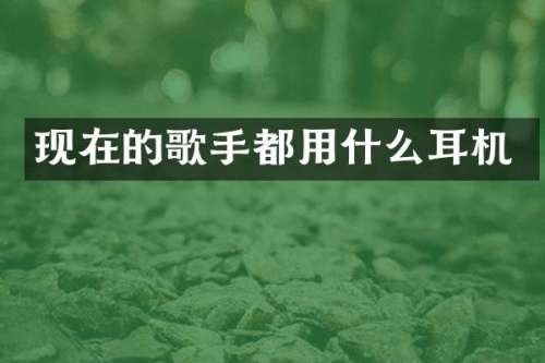 现在的歌手都用什么耳机