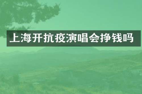 上海开抗疫演唱会挣钱吗