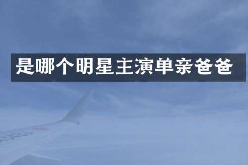 是哪个明星主演单亲爸爸