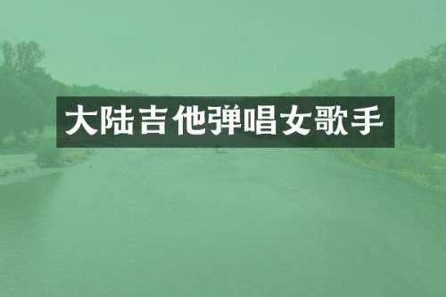 大陆吉他弹唱女歌手