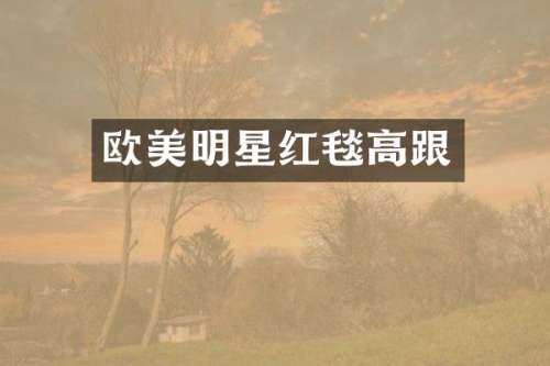 欧美明星红毯高跟