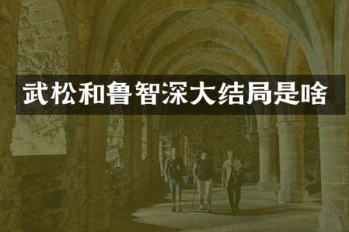 武松和鲁智深大结局是啥