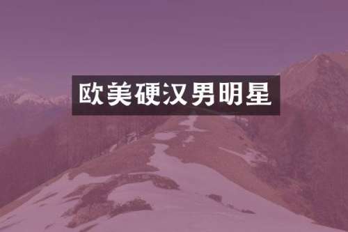欧美硬汉男明星