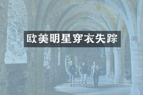 欧美明星穿衣失踪
