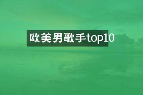 欧美男歌手top10