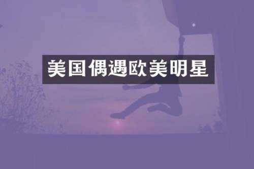 美国偶遇欧美明星