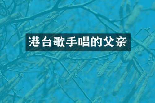 港台歌手唱的父亲