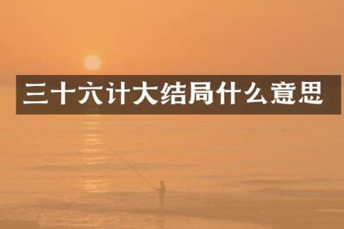 三十六计大结局什么意思
