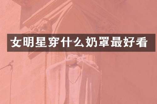 女明星穿什么奶罩最好看
