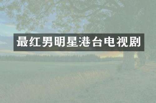 最红男明星港台电视剧