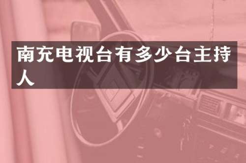 南充电视台有多少台主持人