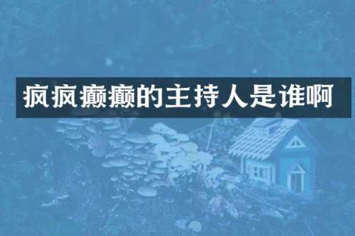 疯疯癫癫的主持人是谁啊