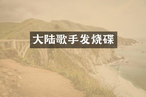 大陆歌手发烧碟