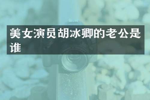 演员胡冰卿的老公是谁