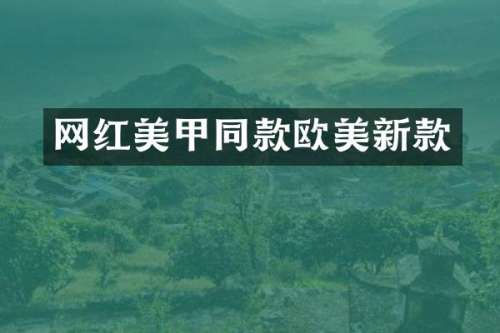 网红美甲同款欧美新款